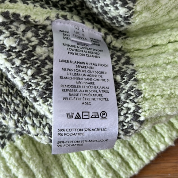 NWOT Free People In Bloom Oversized Sweater Floral Print Soft Cozy Boho S Green - Picture 12 of 12